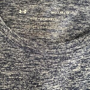 Under Armour Navy and White Tech Tee
